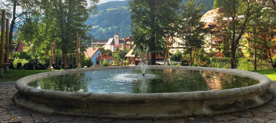 Stadtpark von Murau mit vielen Spielmöglichkeiten